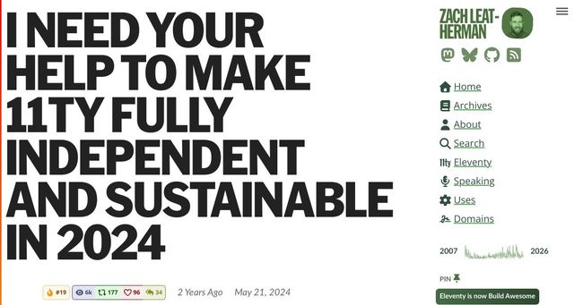 So you want to speak at the 11ty International Symposium on Making Web Sites Real Good